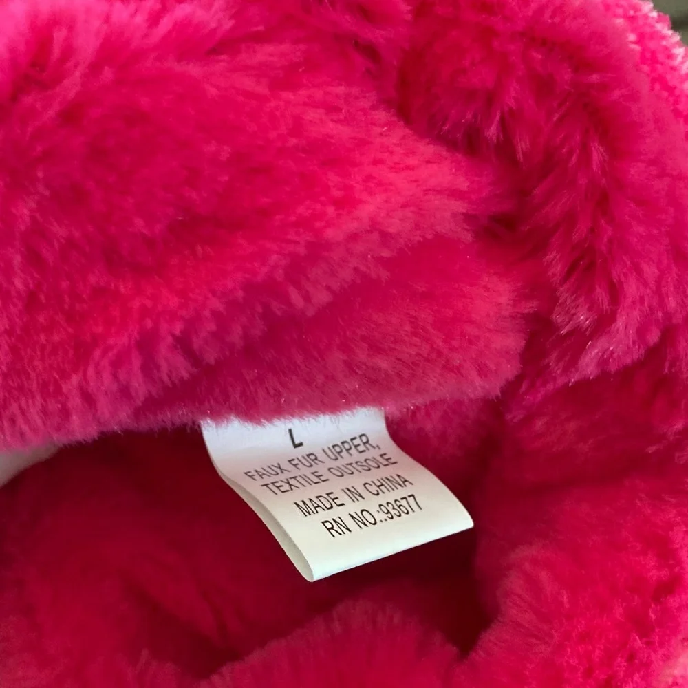 Cozy Pink Patterned Women's Slippers - Picture 4 of 5